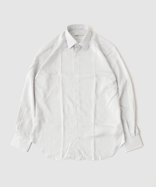EDIFICE(エディフィス)の「HUSBANDS(ハズバンズ) CLASSIC COLLAR SHIRT IN SILK PO(シャツ/ブラウス・メンズ・ホワイト・41/40)」の1枚目の写真