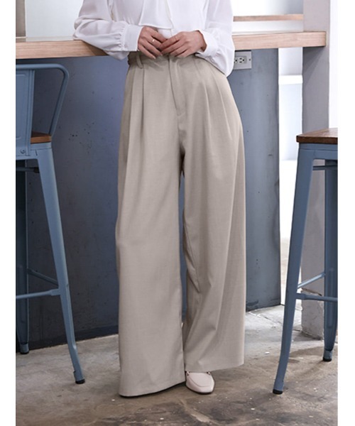 fifth（フィフス）の「タックワイドパンツ（その他パンツ・レディース・ブラック/グレイッシュベージュ・M/XS）」の18枚目の写真