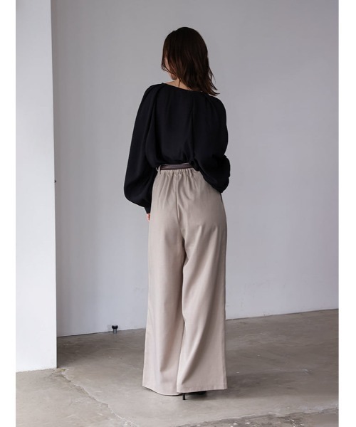 fifth（フィフス）の「タックワイドパンツ（その他パンツ・レディース・ブラック/グレイッシュベージュ・M/XS）」の7枚目の写真