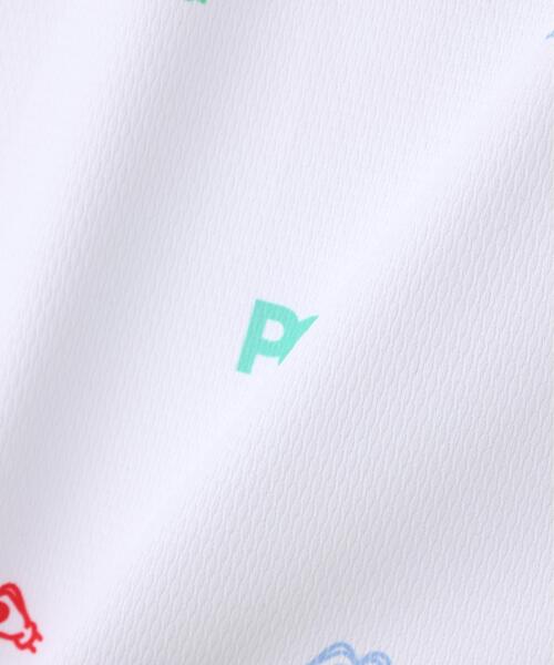 PEARLY GATES（パーリーゲイツ）の「【PEARLY GATES】手ハートＰＧ柄　ネオプロストレッチ変形ポップコーンカノコ（スカート・レディース・イエロー系その他/ホワイト系その他・MEDIUM/LARGE/SMALL）」の7枚目の写真