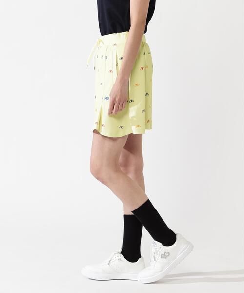 PEARLY GATES（パーリーゲイツ）の「【PEARLY GATES】手ハートＰＧ柄　ネオプロストレッチ変形ポップコーンカノコ（スカート・レディース・イエロー系その他/ホワイト系その他・MEDIUM/LARGE/SMALL）」の10枚目の写真