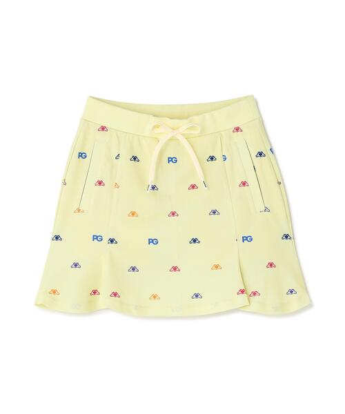 PEARLY GATES（パーリーゲイツ）の「【PEARLY GATES】手ハートＰＧ柄　ネオプロストレッチ変形ポップコーンカノコ（スカート・レディース・イエロー系その他/ホワイト系その他・MEDIUM/LARGE/SMALL）」の17枚目の写真