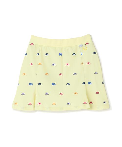 PEARLY GATES（パーリーゲイツ）の「【PEARLY GATES】手ハートＰＧ柄　ネオプロストレッチ変形ポップコーンカノコ（スカート・レディース・イエロー系その他/ホワイト系その他・MEDIUM/LARGE/SMALL）」の18枚目の写真