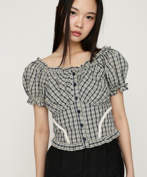 2WAY PUFF SLEEVE TOPS 2ウェイパフスリーブトップス 春服 夏服