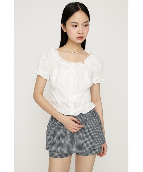 2WAY PUFF SLEEVE TOPS 2ウェイパフスリーブトップス 春服 夏服