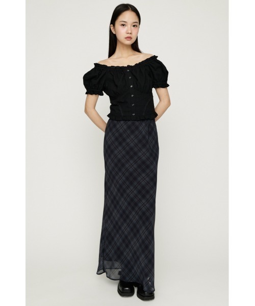 SLY(スライ)の「2WAY PUFF SLEEVE TOPS 2ウェイパフスリーブトップス 春服 夏服(シャツ/ブラウス・レディース・オフホワイト/ライトイエロー/ブラック/マルチ・FREE)」の11枚目の写真