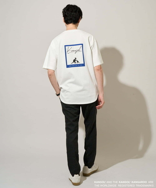 a.v.v(アーヴェヴェ)の「【コラボ/接触冷感】KANGOLスクエアプリントロングシルエットカットソー(Tシャツ/カットソー・メンズ・ミント・46)」の7枚目の写真