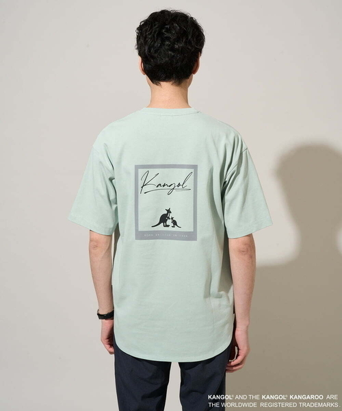 a.v.v(アーヴェヴェ)の「【コラボ/接触冷感】KANGOLスクエアプリントロングシルエットカットソー(Tシャツ/カットソー・メンズ・ミント・46)」の15枚目の写真