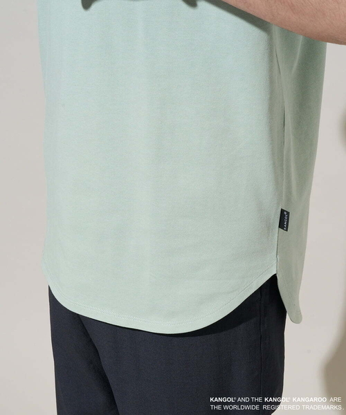 a.v.v(アーヴェヴェ)の「【コラボ/接触冷感】KANGOLスクエアプリントロングシルエットカットソー(Tシャツ/カットソー・メンズ・ミント・46)」の18枚目の写真