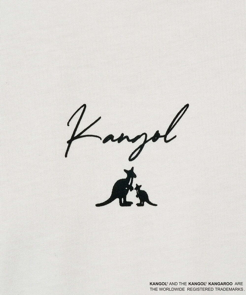 a.v.v(アーヴェヴェ)の「【コラボ/接触冷感】KANGOLスクエアプリントロングシルエットカットソー(Tシャツ/カットソー・メンズ・ミント・46)」の2枚目の写真
