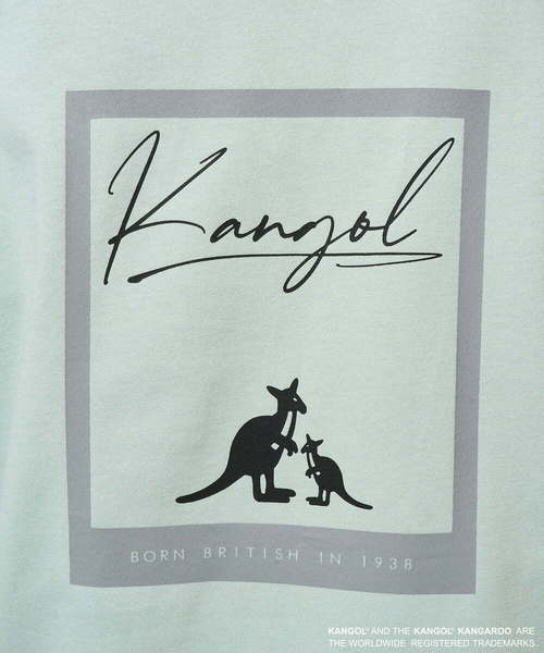 a.v.v(アーヴェヴェ)の「【コラボ/接触冷感】KANGOLスクエアプリントロングシルエットカットソー(Tシャツ/カットソー・メンズ・ミント・46)」の3枚目の写真