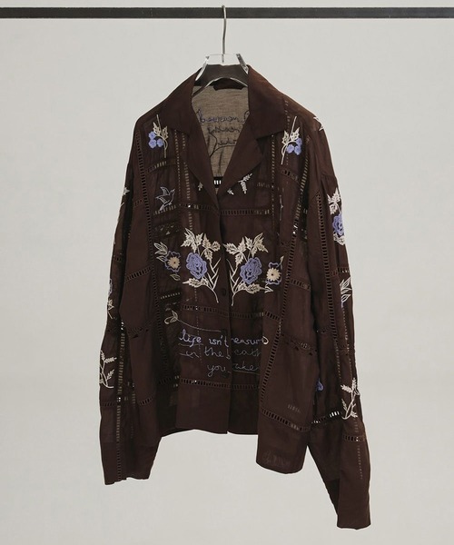 TODAYFUL/トゥデイフル]Embroidery Patchwork Shirts（Tシャツ