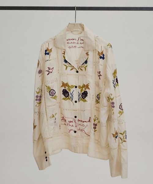 TODAYFUL/トゥデイフル]Embroidery Patchwork Shirts（Tシャツ