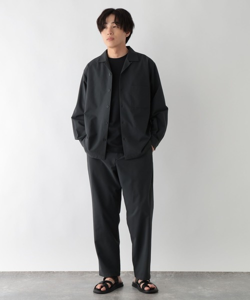GLOBAL WORK(グローバルワーク)の「クリーンサッカー開襟シャツ/長袖/一部店舗限定/670027(シャツ/ブラウス・メンズ・ネイビー/モカ/チャコールグレー・XL/S/M/L)」の14枚目の写真