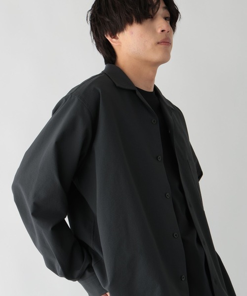 GLOBAL WORK(グローバルワーク)の「クリーンサッカー開襟シャツ/長袖/一部店舗限定/670027(シャツ/ブラウス・メンズ・ネイビー/モカ/チャコールグレー・XL/S/M/L)」の18枚目の写真