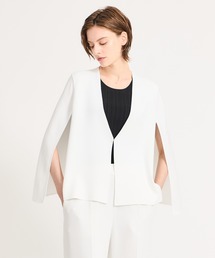 ESTNATION（エストネーション）の「ESTNATION / ニットコンビリバージャケット（ノーカラージャケット）」