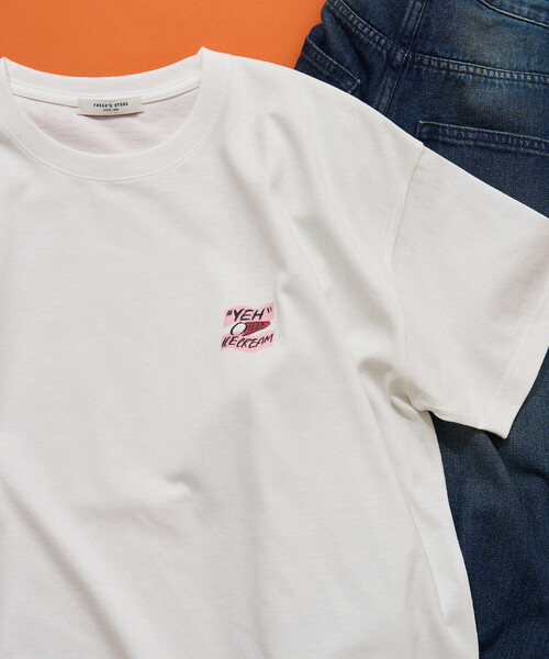 FREAK'S STORE（フリークスストア）の「限定展開　別注 YEH! Photo バック プリント 半袖 Tシャツ（Tシャツ/カットソー・レディース・ライトグレー/オフホワイト/ブラック・ﾌﾘ-）」の13枚目の写真