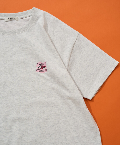 FREAK'S STORE（フリークスストア）の「限定展開　別注 YEH! Photo バック プリント 半袖 Tシャツ（Tシャツ/カットソー・レディース・ライトグレー/オフホワイト/ブラック・ﾌﾘ-）」の18枚目の写真