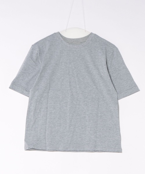 TRIANGLE PALETTE(トライアングルパレット)の「サイロコットン 5分袖 ロールアップTシャツ(Tシャツ/カットソー・レディース・ホワイト/ブラック/グレー・FREE)」の15枚目の写真