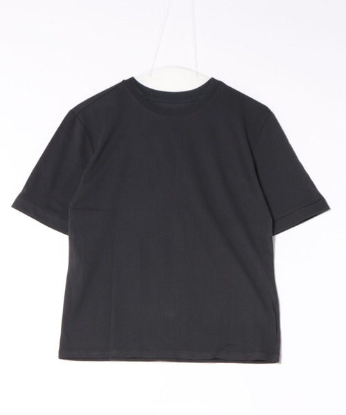 TRIANGLE PALETTE(トライアングルパレット)の「サイロコットン 5分袖 ロールアップTシャツ(Tシャツ/カットソー・レディース・ホワイト/ブラック/グレー・FREE)」の14枚目の写真