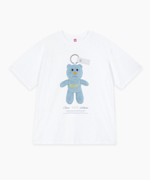 NOONI Bear Keyring T-Shirt (Cotton Blue)