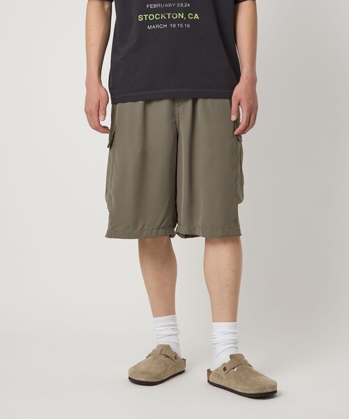 A DAY IN THE LIFE UNITED ARROWS(アデイインザライフユナイテッドアローズ)の「ドレープツイル カーゴ ショーツ<A DAY IN THE LIFE>(その他パンツ・メンズ・ブラック/オリーブ・M/L)」の2枚目の写真