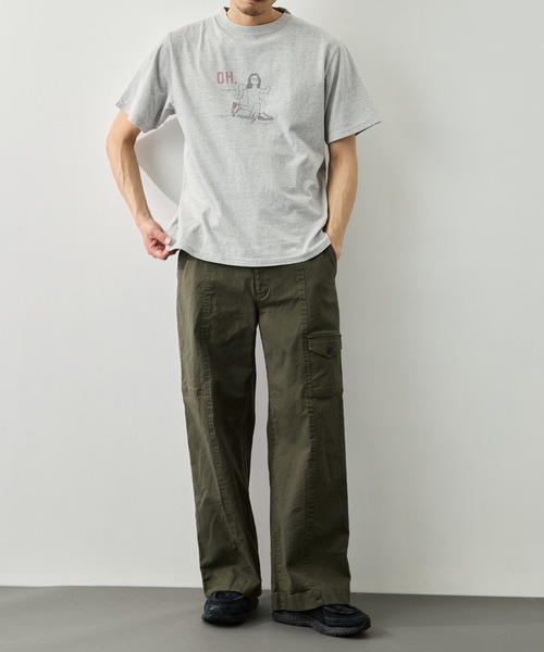PUBLIC TOKYO(パブリックトウキョウ)の「【PUBLIC TOKYO 】コットンサージベイカーパンツ(カーゴパンツ・メンズ・ネイビー/カーキ・2/1)」の7枚目の写真