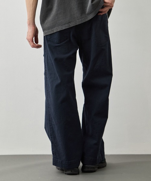 PUBLIC TOKYO(パブリックトウキョウ)の「【PUBLIC TOKYO 】コットンサージベイカーパンツ(カーゴパンツ・メンズ・ネイビー/カーキ・2/1)」の13枚目の写真