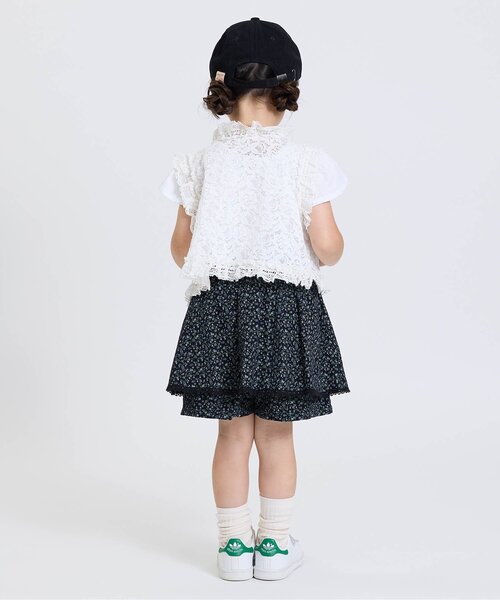 Boribon(ボリボン)の「レースショートベスト(ベスト・キッズ・オフホワイト/ブラック・90/100/110/120)」の5枚目の写真