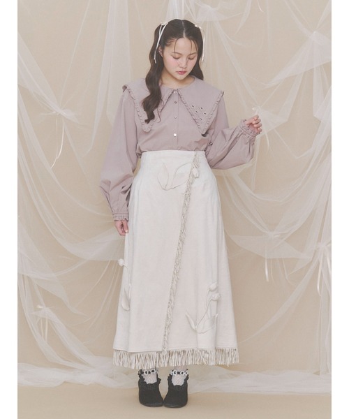 merry jenny(メリージェニー)の「flowerアンクルスラップシューズ(パンプス・レディース・ベージュ/ブラック・MEDIUM/LARGE)」の14枚目の写真