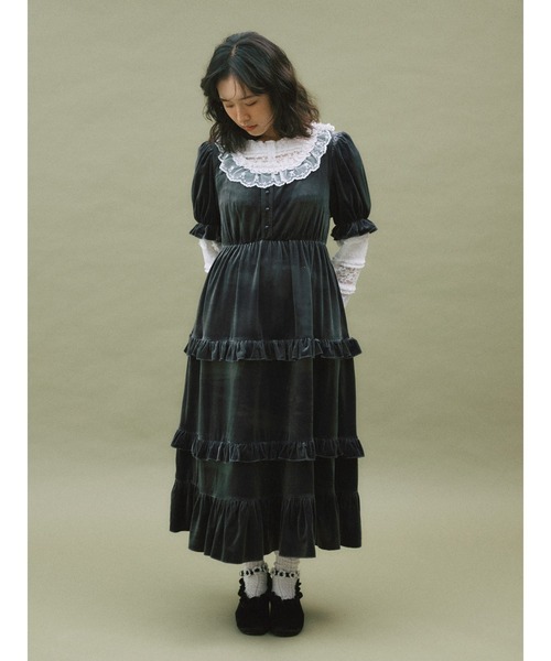 merry jenny（メリージェニー）の「flowerアンクルスラップシューズ（パンプス・レディース・ベージュ/ブラック・MEDIUM/LARGE）」の21枚目の写真