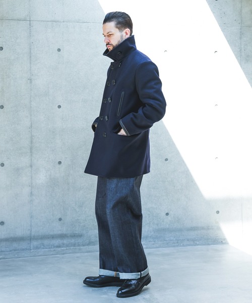 MR.OLIVE(ミスターオリーブ)の「CLASSIC WOOL MELTON / IRONCLAD PEA COAT /M263132(ピーコート・メンズ・ネイビー・LARGE/MEDIUM/SMALL)」の2枚目の写真