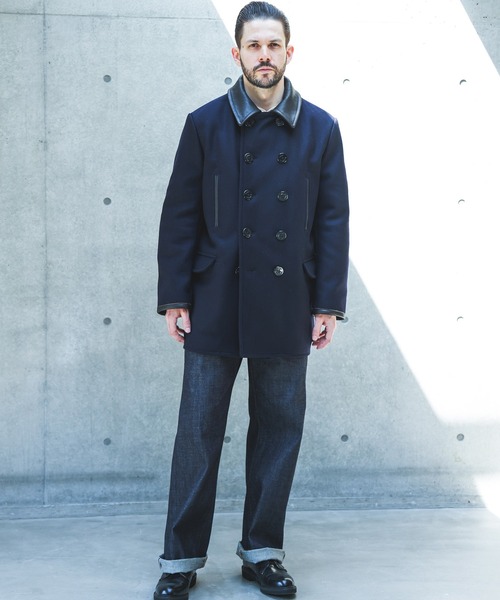 MR.OLIVE(ミスターオリーブ)の「CLASSIC WOOL MELTON / IRONCLAD PEA COAT /M263132(ピーコート・メンズ・ネイビー・LARGE/MEDIUM/SMALL)」の5枚目の写真