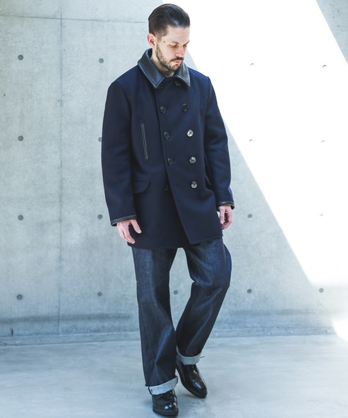 MR.OLIVE(ミスターオリーブ)の「CLASSIC WOOL MELTON / IRONCLAD PEA COAT /M263132(ピーコート・メンズ・ネイビー・LARGE/MEDIUM/SMALL)」の6枚目の写真