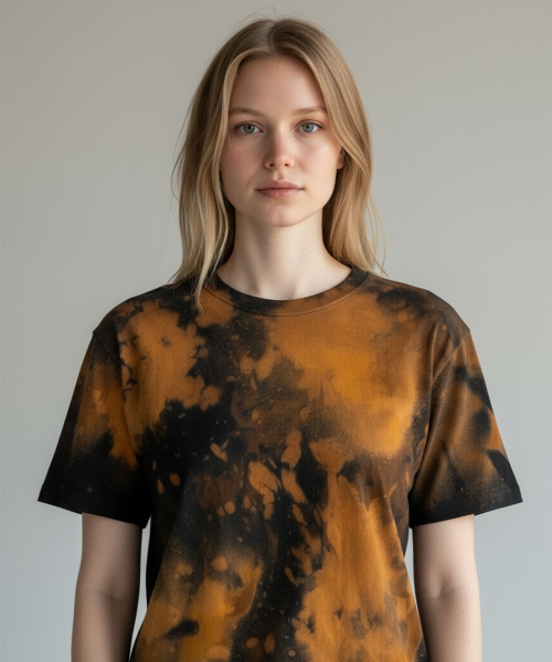 BORN SLIPPY（ボーンスリッピー）の「Addicted Splash Washed Tee (Smoked Citrus Burst)（Tシャツ/カットソー・レディース・その他・FREE）」の3枚目の写真