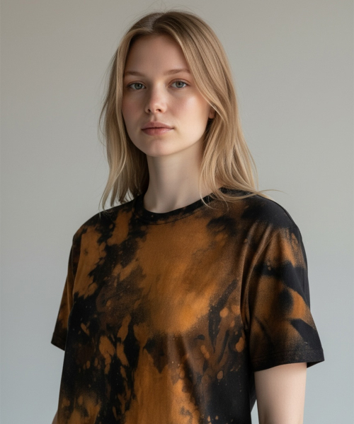 BORN SLIPPY（ボーンスリッピー）の「Addicted Splash Washed Tee (Smoked Citrus Burst)（Tシャツ/カットソー・レディース・その他・FREE）」の4枚目の写真