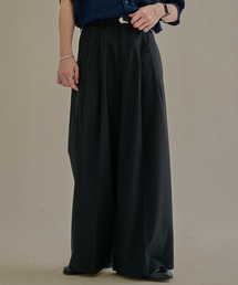 epnok（エプノック）の「マイクロストライプワイドストレートバギースラックス（スラックス）」