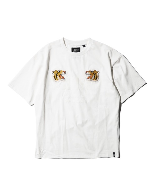 TAION(タイオン)の「TAION / タイオン TIGER EMB SS TEE <JAPAN SPECIAL> (TS01JS-PR01A)(Tシャツ/カットソー・メンズ・ブラック/ホワイト・MEDIUM/LARGE/X-LARGE)」の7枚目の写真