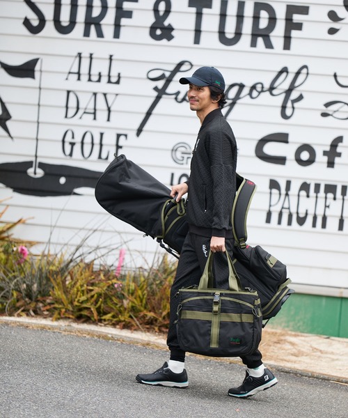 Pacific GOLF CLUB（パシフィックゴルフクラブ）の「BRIEFING × PGC TURF WIRE PGC（ボストンバッグ・メンズ・ブラック/カーキ・FREE）」の11枚目の写真