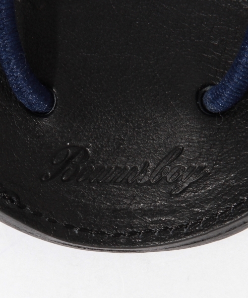 BEAMS BOY（ビームスボーイ）の「BEAMS BOY / レザープレート ヘアゴム（ヘアゴム・レディース・ブラック/ライトブラウン・ONE SIZE）」の7枚目の写真