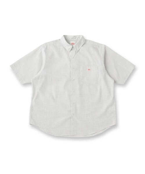 DRESSTERIOR(ドレステリア)の「DANTON(ダントン)ドットボタン ボタンダウンシャツ ショートスリーブ(シャツ/ブラウス・メンズ・ホワイト/ブラック系1/ブルー系6/ブルー・38/40/42)」の4枚目の写真