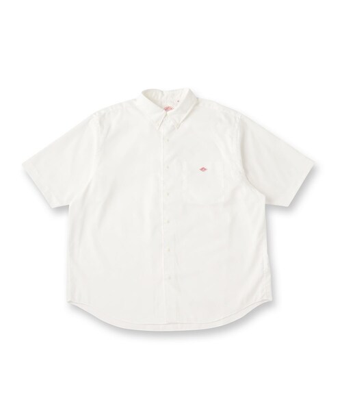 DRESSTERIOR(ドレステリア)の「DANTON(ダントン)ドットボタン ボタンダウンシャツ ショートスリーブ(シャツ/ブラウス・メンズ・ホワイト/ブラック系1/ブルー系6/ブルー・38/40/42)」の1枚目の写真
