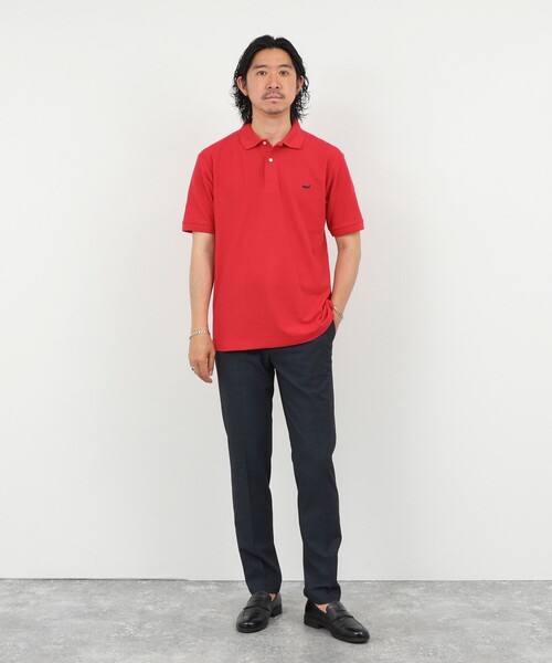 NOLLEY’S(ノーリーズ)の「【WEB限定】《ビジカジ対応/吸水速乾/消臭/UVカット》クジラ刺繍 ドライカノコユーティリティポロシャツ 26SS(ポロシャツ・メンズ・ライトグレー/レッド/ホワイト/ネイビー/ブルー/ブラック・M/L/XL/S)」の15枚目の写真