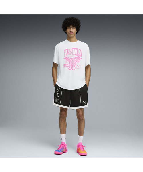 PUMA（プーマ）の「PUMA プーマ メンズ バスケットボール SHOWTIME PACK フレイグラント ファウル（Tシャツ/カットソー・メンズ・ホワイト・SMALL/MEDIUM/X-LARGE/X-SMALL/LARGE）」の3枚目の写真