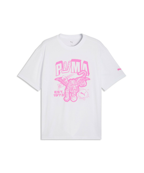PUMA（プーマ）の「PUMA プーマ メンズ バスケットボール SHOWTIME PACK フレイグラント ファウル（Tシャツ/カットソー・メンズ・ホワイト・SMALL/MEDIUM/X-LARGE/X-SMALL/LARGE）」の4枚目の写真
