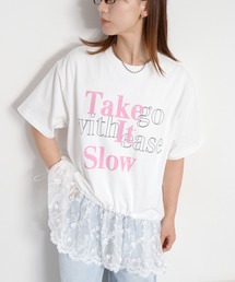 日焼け加工ドロストショートスリーブTee