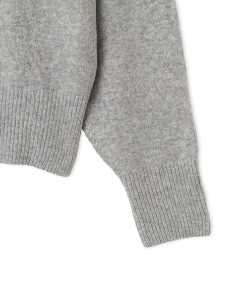 adidas(アディダス)の「adidas ESSENTIALS KNIT HOODIE / アディダス エッセンシャルズ ニット フーディー(パーカー・レディース・グレー・S/M/L)」の6枚目の写真