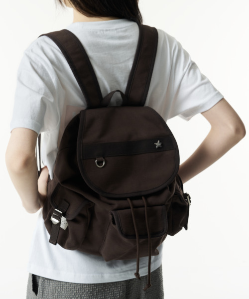THECOLDESTMOMENT(ザコールデストモーメント)の「TCM 3 pocket sweat backpack (brown)(バックパック/リュック・レディース・その他・OS)」の1枚目の写真