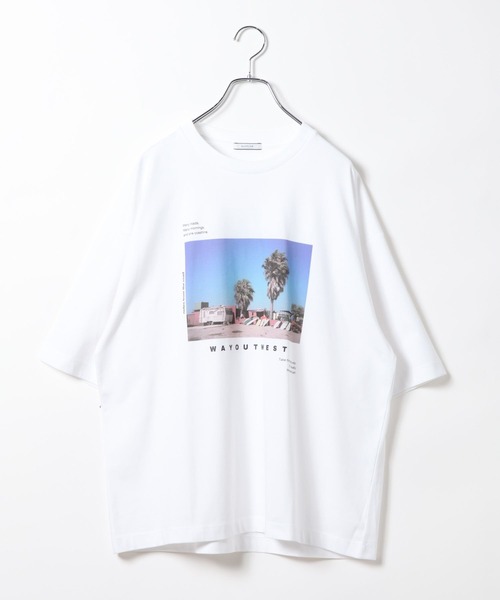 BAYFLOW(ベイフロー)の「【接触冷感】フォトクールTシャツ(Tシャツ/カットソー・メンズ・ホワイト/ブラック/セージグリーン・MEDIUM/LARGE)」の6枚目の写真