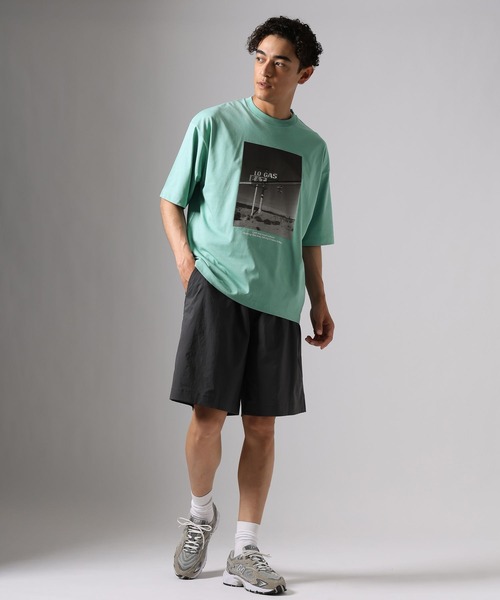 BAYFLOW(ベイフロー)の「【接触冷感】フォトクールTシャツ(Tシャツ/カットソー・メンズ・ホワイト/ブラック/セージグリーン・MEDIUM/LARGE)」の17枚目の写真